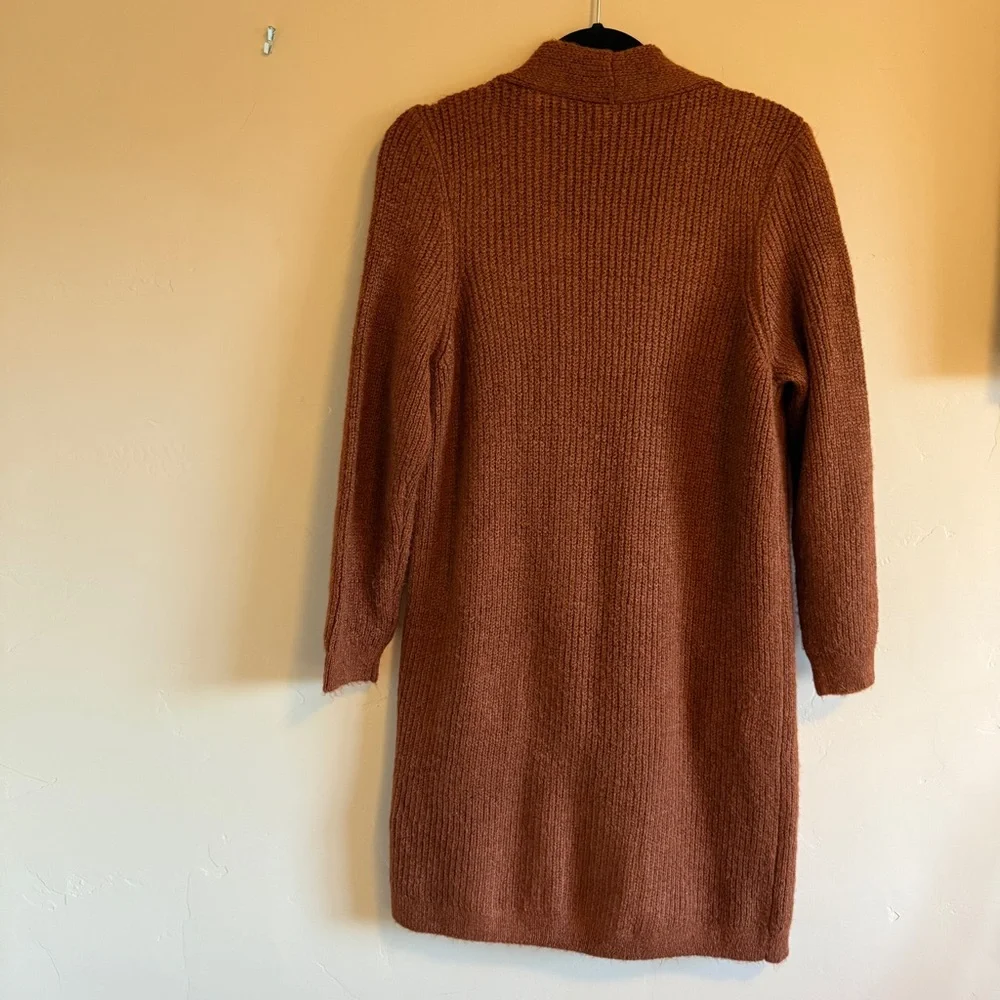 ONLY Rust/Brown Long Cardigan - Picture 3 of 4